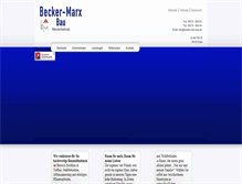 Tablet Screenshot of becker-marx-bau.de